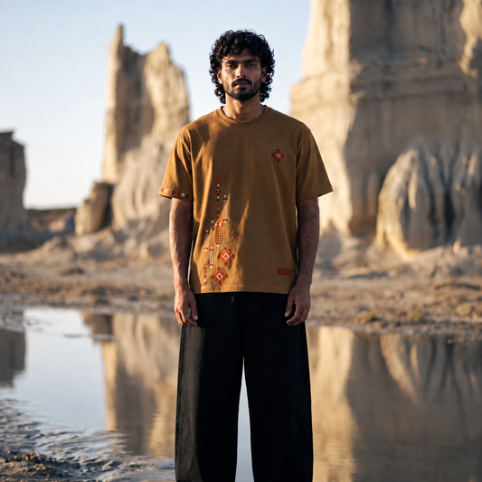 REIG - Camel Oversized T-Shirt