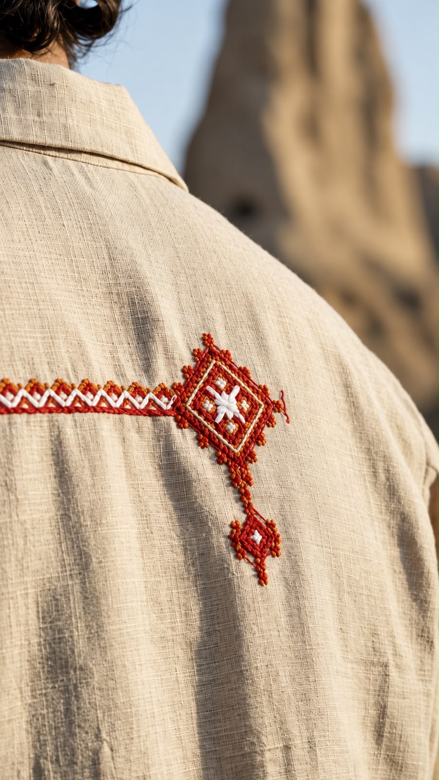 BAMSAR - Beige Button-Down Shirt